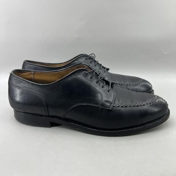 Alden 961 Norwegian Front Blucher Men Size 11 C/E Black Leather Split Toe Shoes main image 8